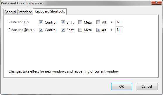 Keyboard Shortcut Settings